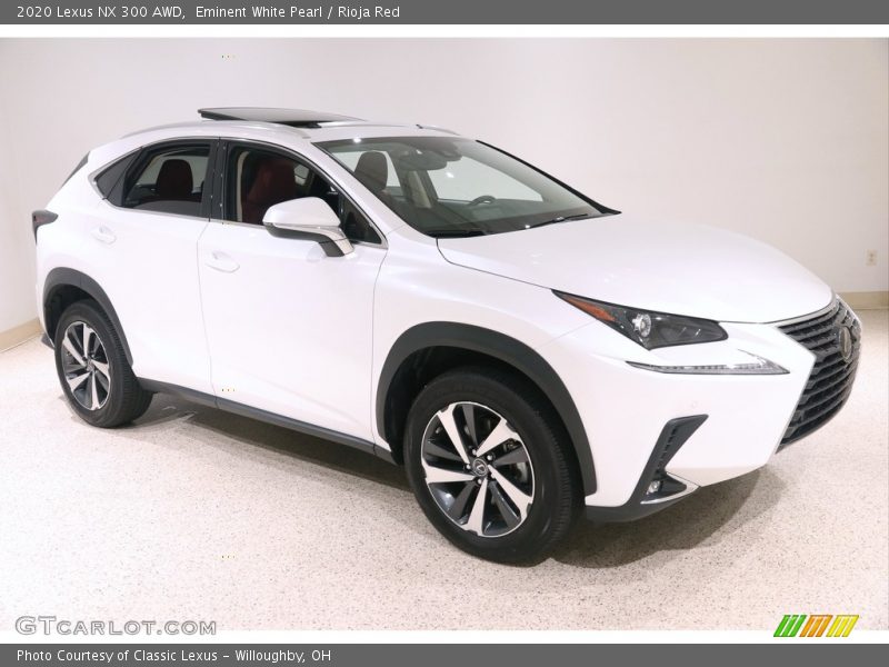 Eminent White Pearl / Rioja Red 2020 Lexus NX 300 AWD