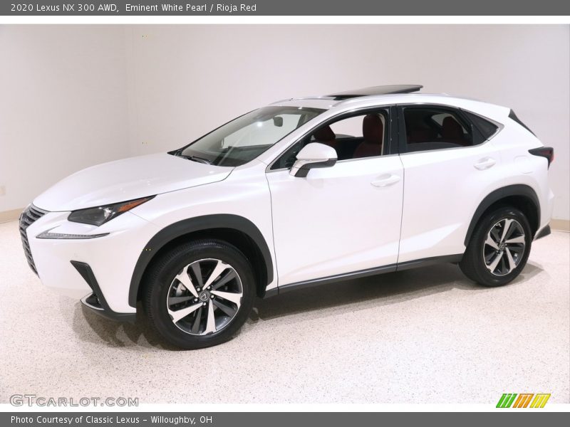 Eminent White Pearl / Rioja Red 2020 Lexus NX 300 AWD