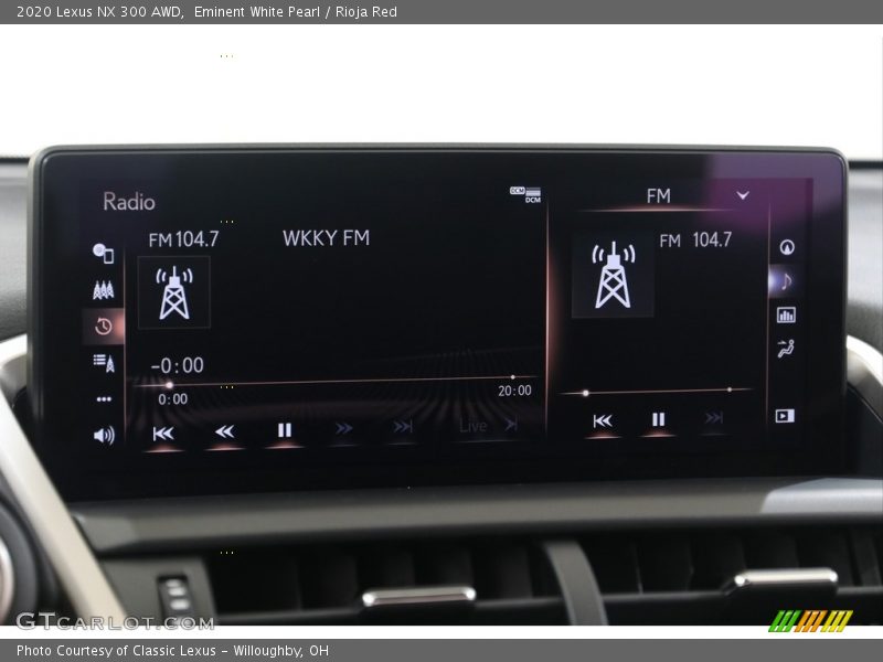 Eminent White Pearl / Rioja Red 2020 Lexus NX 300 AWD