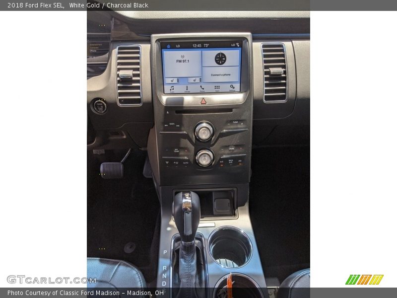 White Gold / Charcoal Black 2018 Ford Flex SEL