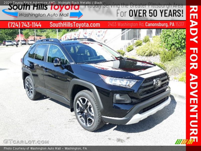 Midnight Black Metallic / Black 2020 Toyota RAV4 Adventure AWD