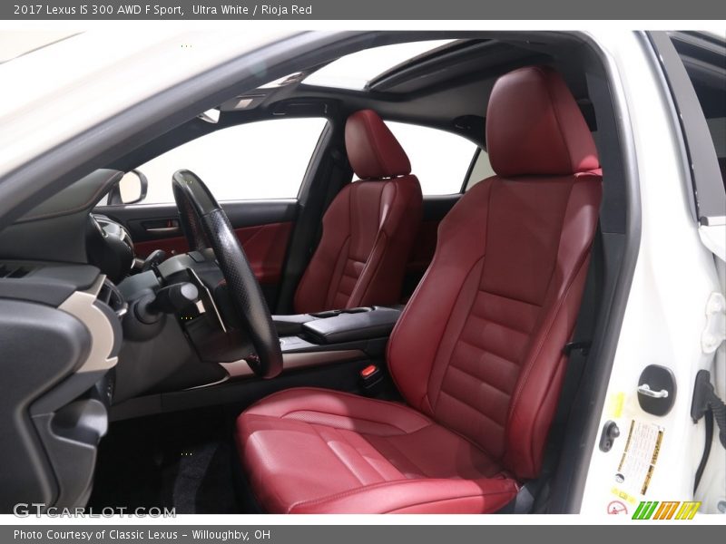 Ultra White / Rioja Red 2017 Lexus IS 300 AWD F Sport