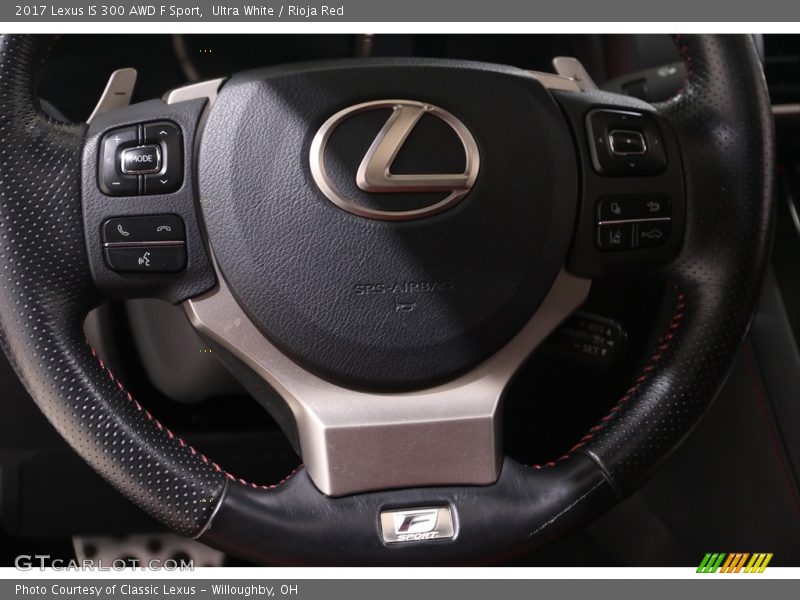 Ultra White / Rioja Red 2017 Lexus IS 300 AWD F Sport