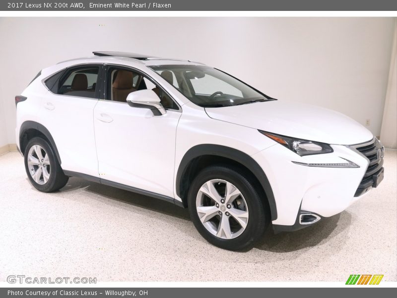Eminent White Pearl / Flaxen 2017 Lexus NX 200t AWD