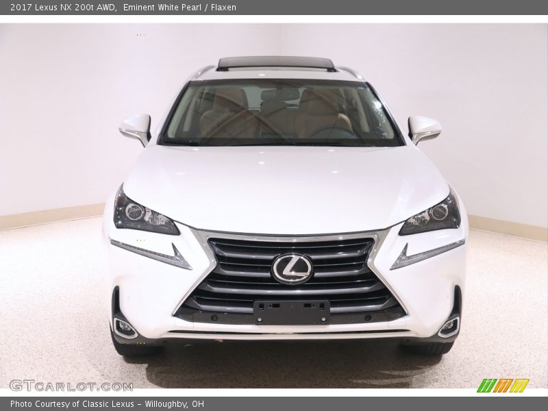 Eminent White Pearl / Flaxen 2017 Lexus NX 200t AWD