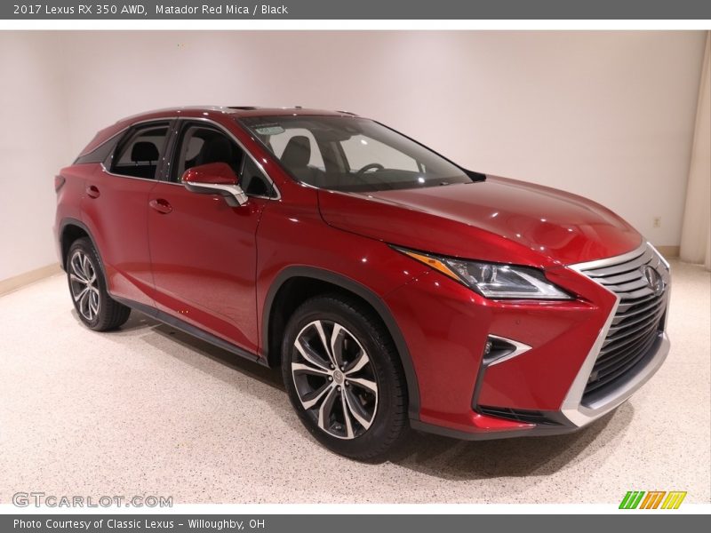 Matador Red Mica / Black 2017 Lexus RX 350 AWD