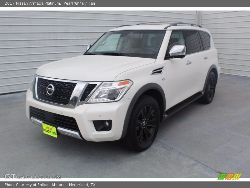 Pearl White / Tan 2017 Nissan Armada Platinum
