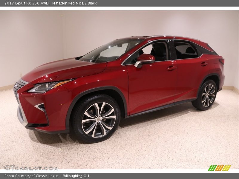 Matador Red Mica / Black 2017 Lexus RX 350 AWD