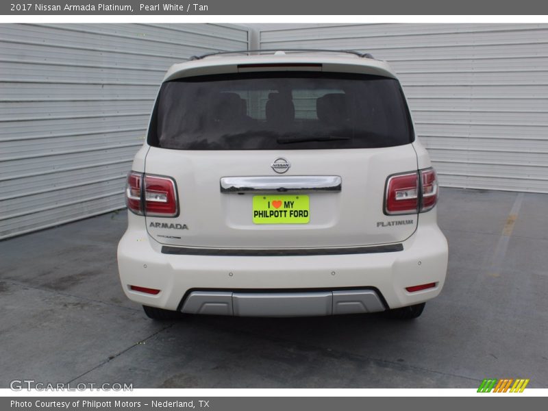 Pearl White / Tan 2017 Nissan Armada Platinum