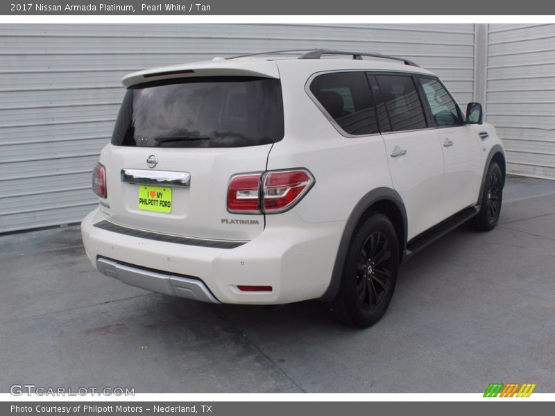 Pearl White / Tan 2017 Nissan Armada Platinum