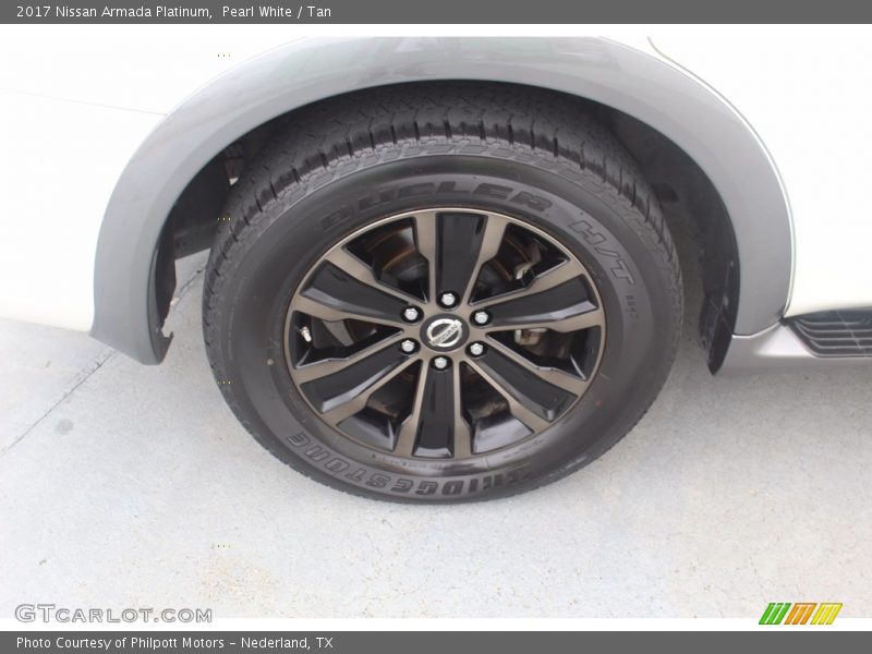 Pearl White / Tan 2017 Nissan Armada Platinum