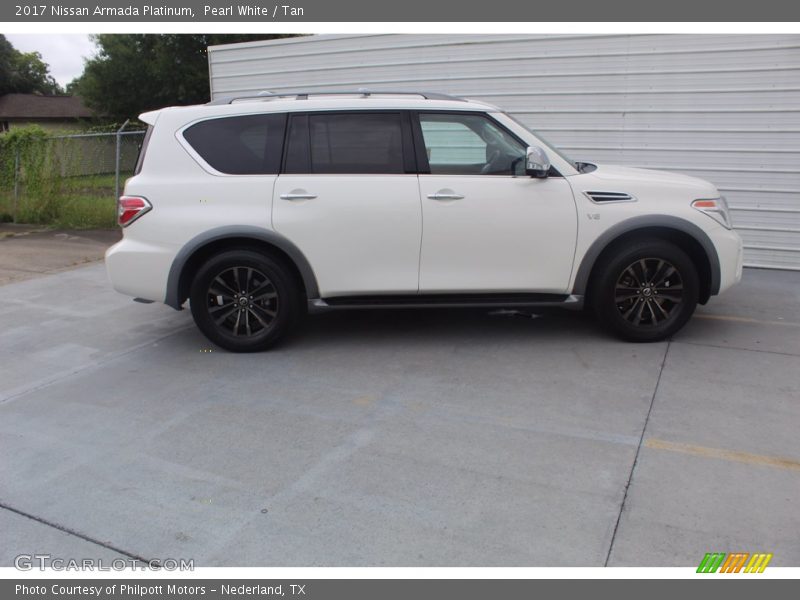 Pearl White / Tan 2017 Nissan Armada Platinum