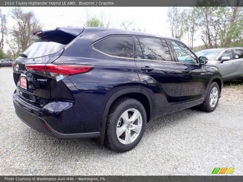 Blueprint / Graphite 2020 Toyota Highlander Hybrid LE AWD