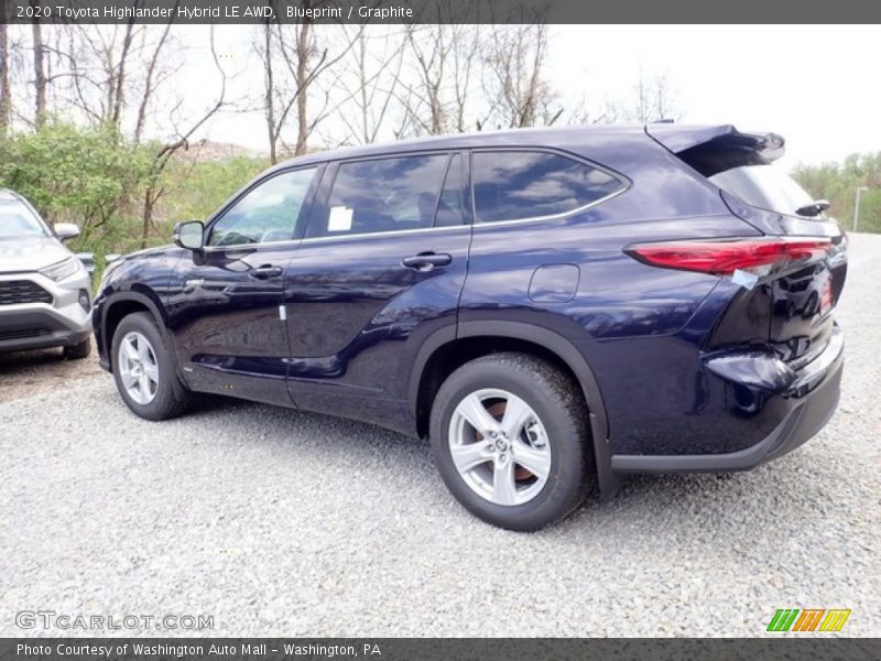Blueprint / Graphite 2020 Toyota Highlander Hybrid LE AWD