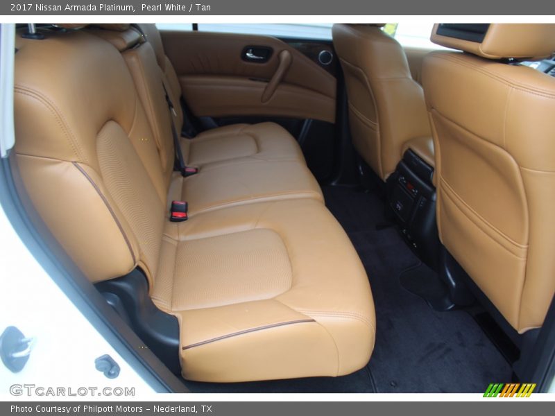 Pearl White / Tan 2017 Nissan Armada Platinum