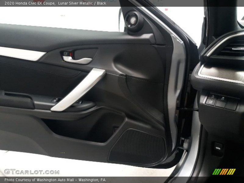 Lunar Silver Metallic / Black 2020 Honda Civic EX Coupe