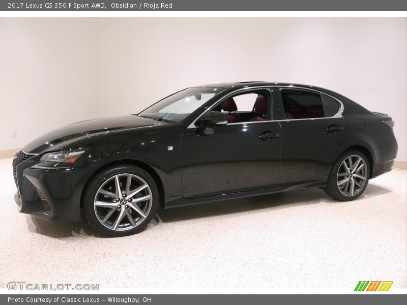 Obsidian / Rioja Red 2017 Lexus GS 350 F Sport AWD