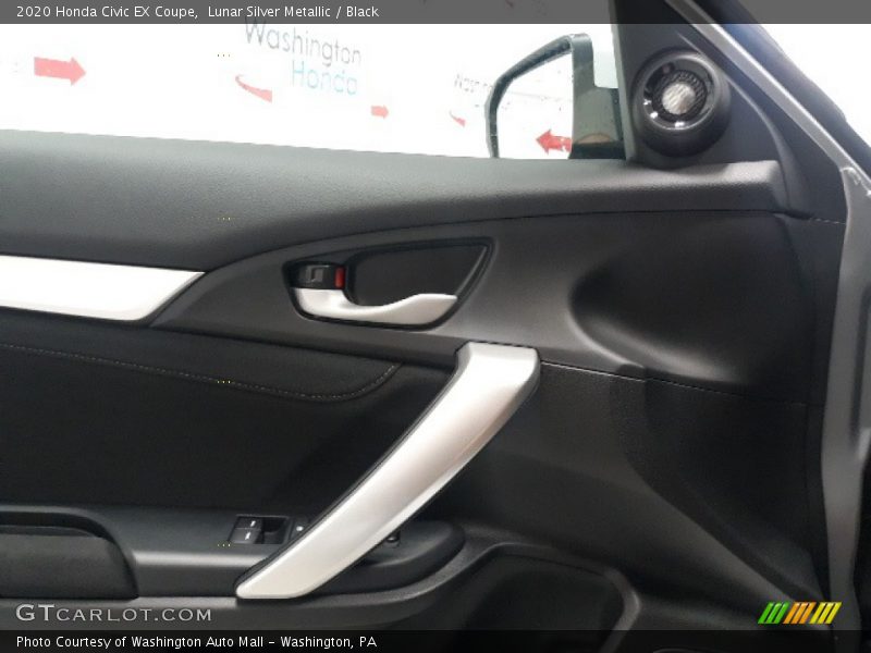 Lunar Silver Metallic / Black 2020 Honda Civic EX Coupe