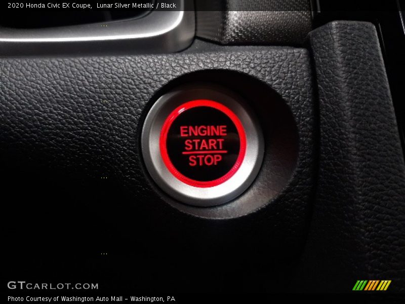 Lunar Silver Metallic / Black 2020 Honda Civic EX Coupe