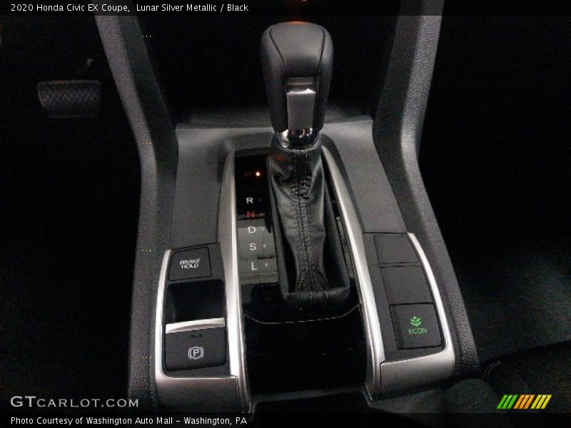 Lunar Silver Metallic / Black 2020 Honda Civic EX Coupe