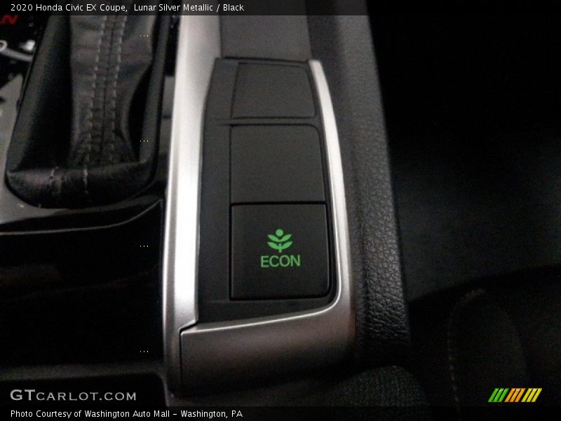 Lunar Silver Metallic / Black 2020 Honda Civic EX Coupe