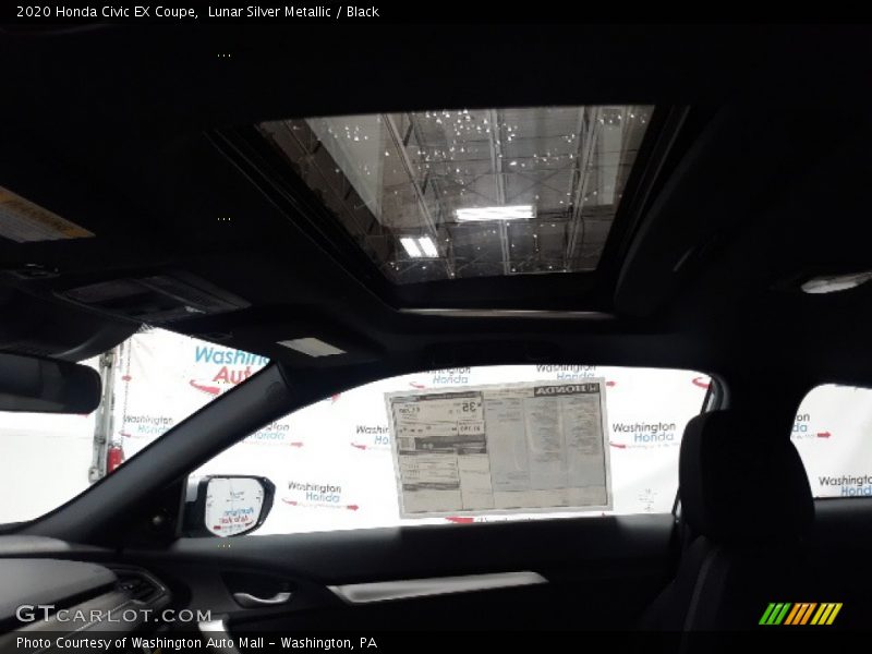 Lunar Silver Metallic / Black 2020 Honda Civic EX Coupe