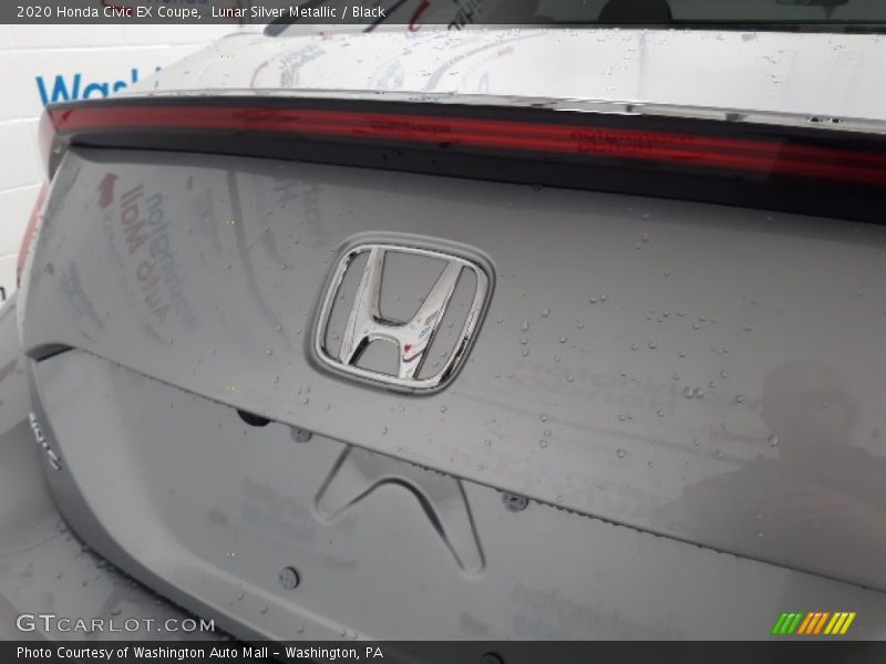 Lunar Silver Metallic / Black 2020 Honda Civic EX Coupe