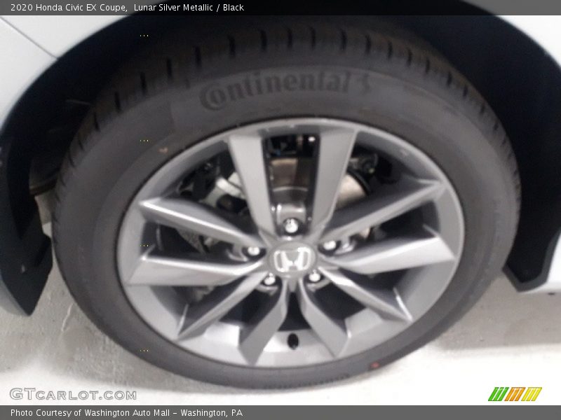 Lunar Silver Metallic / Black 2020 Honda Civic EX Coupe