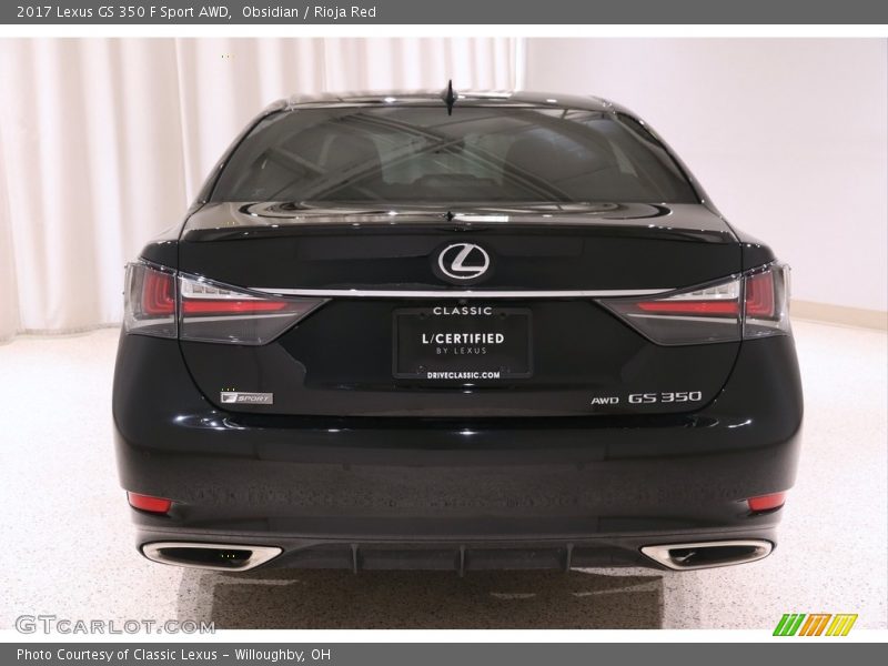 Obsidian / Rioja Red 2017 Lexus GS 350 F Sport AWD