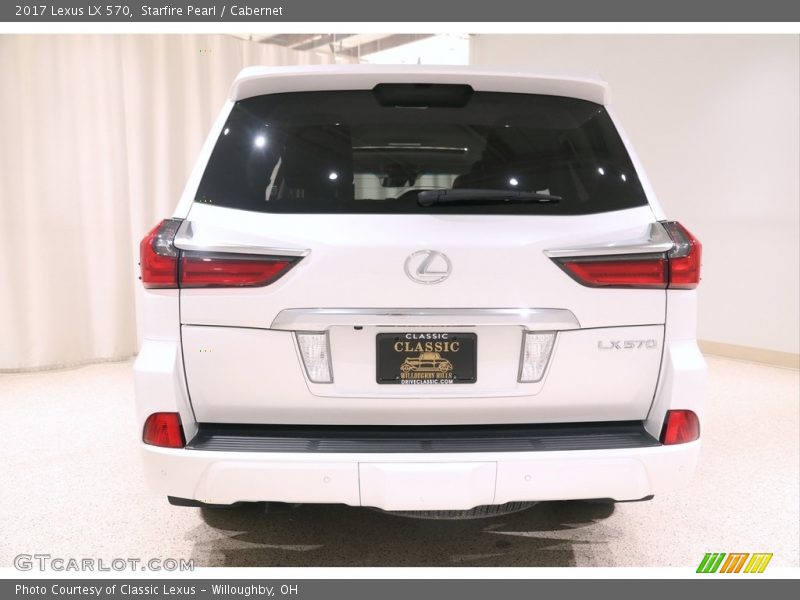 Starfire Pearl / Cabernet 2017 Lexus LX 570