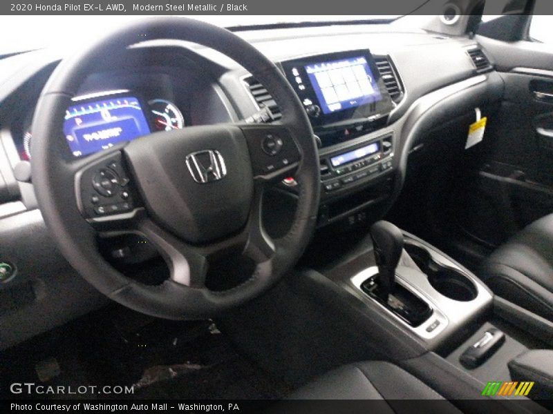 Modern Steel Metallic / Black 2020 Honda Pilot EX-L AWD