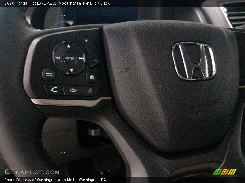 Modern Steel Metallic / Black 2020 Honda Pilot EX-L AWD