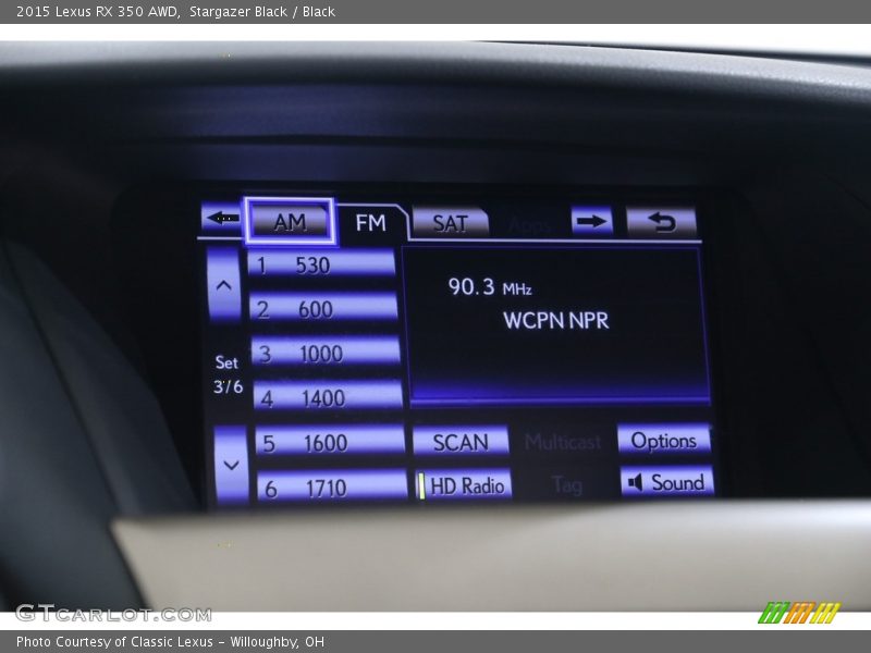Stargazer Black / Black 2015 Lexus RX 350 AWD