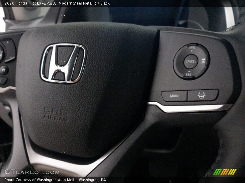 Modern Steel Metallic / Black 2020 Honda Pilot EX-L AWD