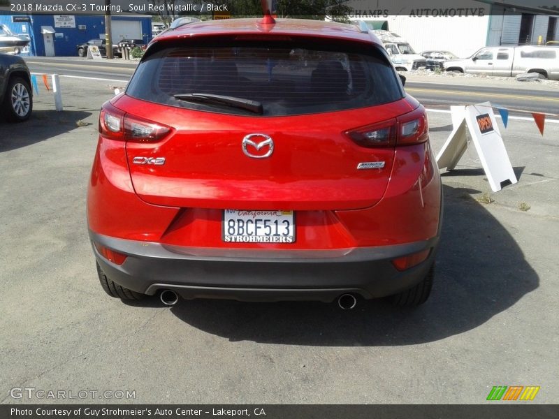 Soul Red Metallic / Black 2018 Mazda CX-3 Touring