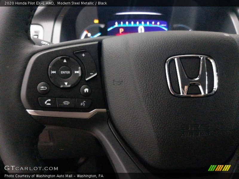 Modern Steel Metallic / Black 2020 Honda Pilot EX-L AWD