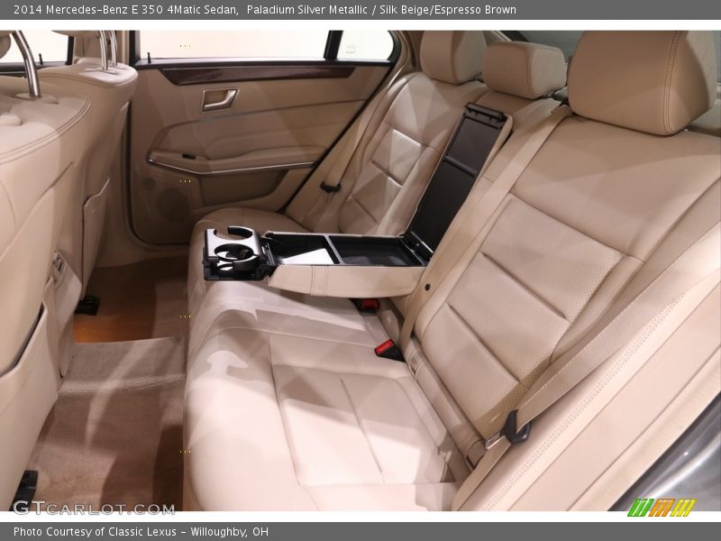 Paladium Silver Metallic / Silk Beige/Espresso Brown 2014 Mercedes-Benz E 350 4Matic Sedan