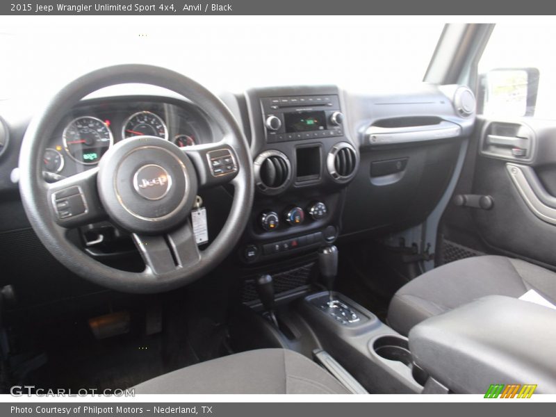 Anvil / Black 2015 Jeep Wrangler Unlimited Sport 4x4