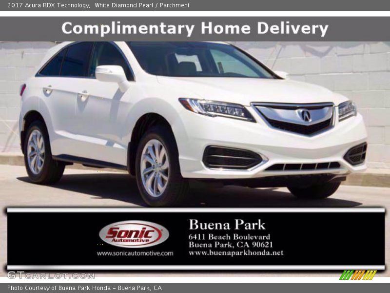 White Diamond Pearl / Parchment 2017 Acura RDX Technology