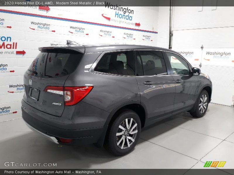 Modern Steel Metallic / Black 2020 Honda Pilot EX-L AWD