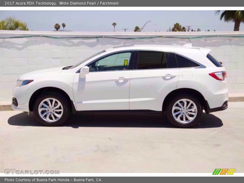 White Diamond Pearl / Parchment 2017 Acura RDX Technology