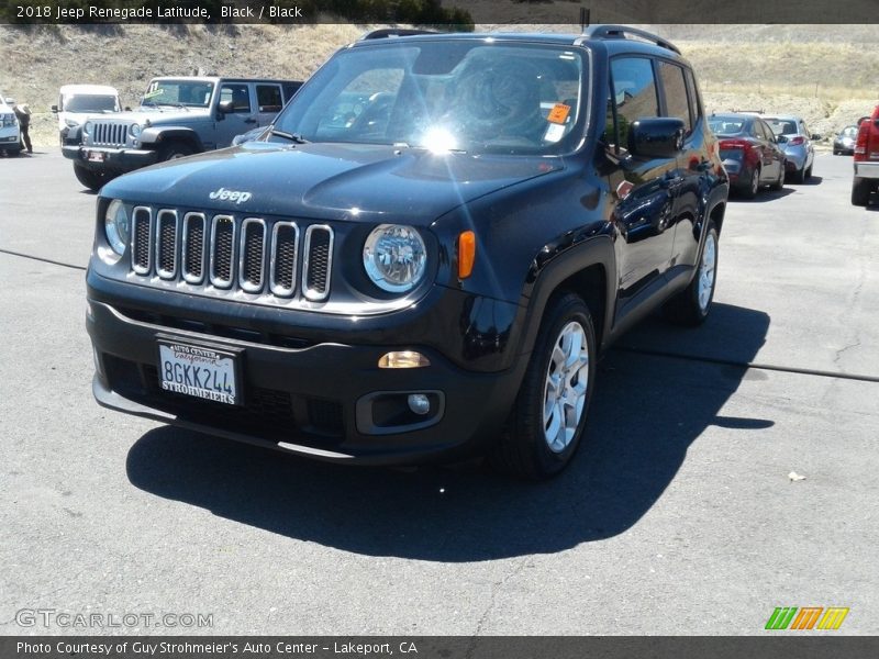 Black / Black 2018 Jeep Renegade Latitude