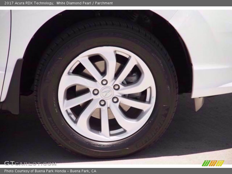 White Diamond Pearl / Parchment 2017 Acura RDX Technology