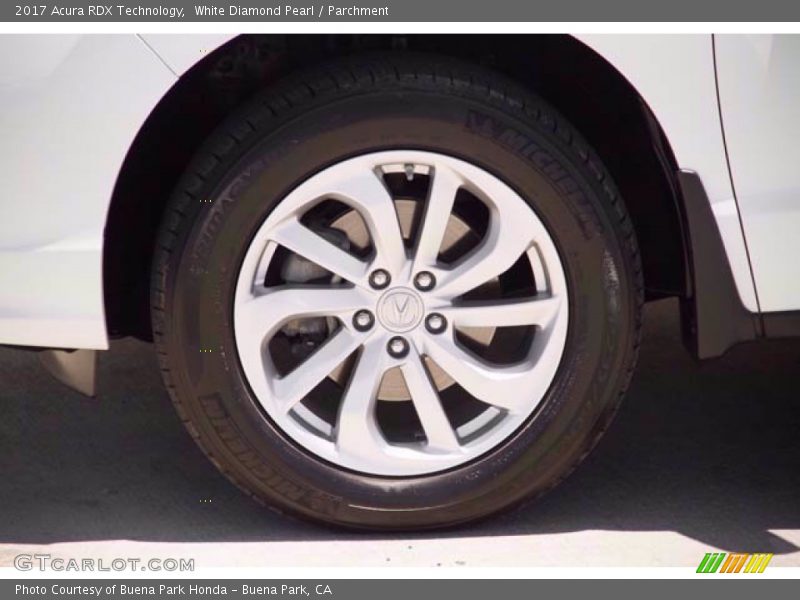 White Diamond Pearl / Parchment 2017 Acura RDX Technology