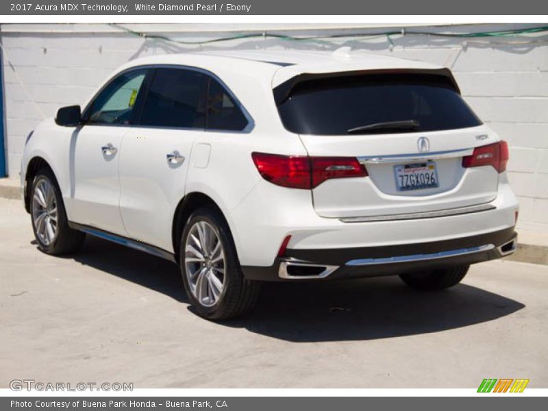 White Diamond Pearl / Ebony 2017 Acura MDX Technology