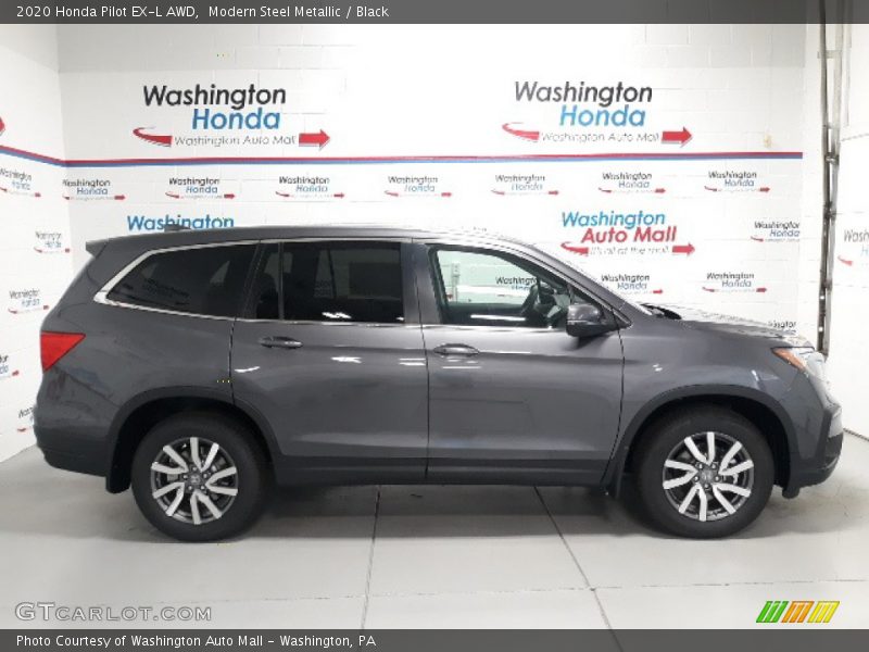 Modern Steel Metallic / Black 2020 Honda Pilot EX-L AWD