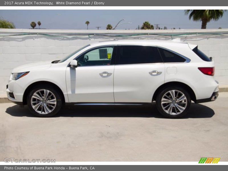 White Diamond Pearl / Ebony 2017 Acura MDX Technology