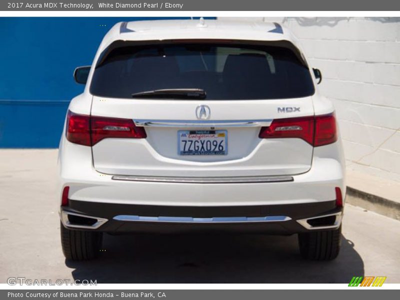 White Diamond Pearl / Ebony 2017 Acura MDX Technology