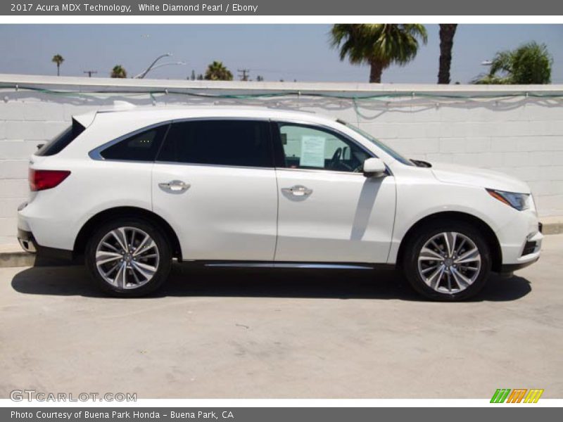 White Diamond Pearl / Ebony 2017 Acura MDX Technology