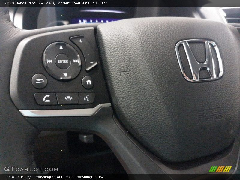 Modern Steel Metallic / Black 2020 Honda Pilot EX-L AWD